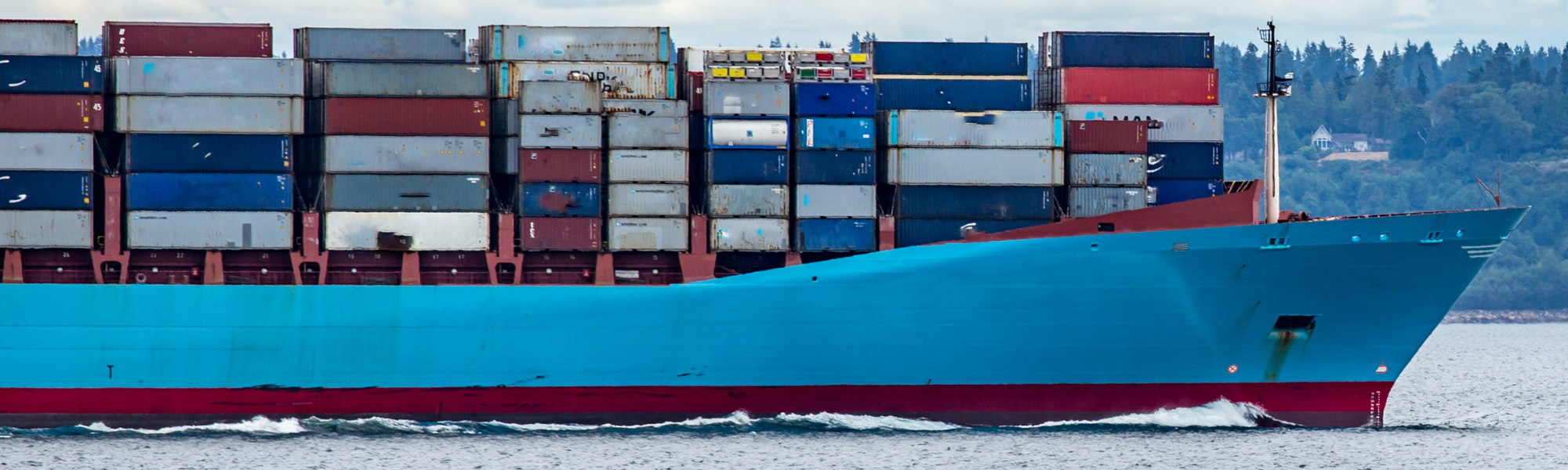 Ship transporting goods for trade